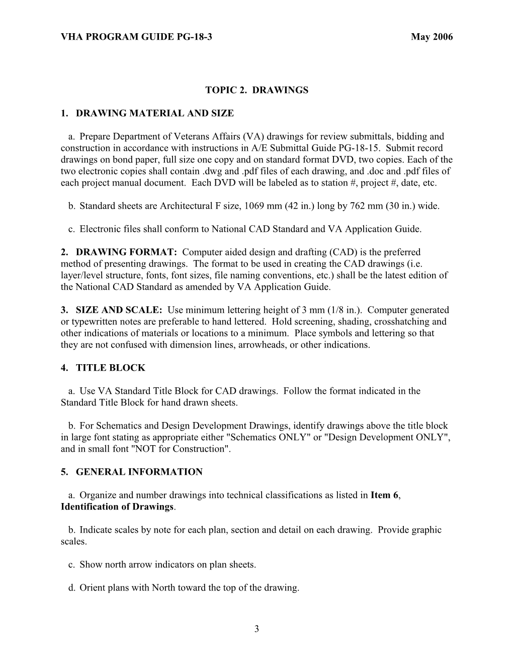 VHA PROGRAM GUIDE PG-18-3 May 2006