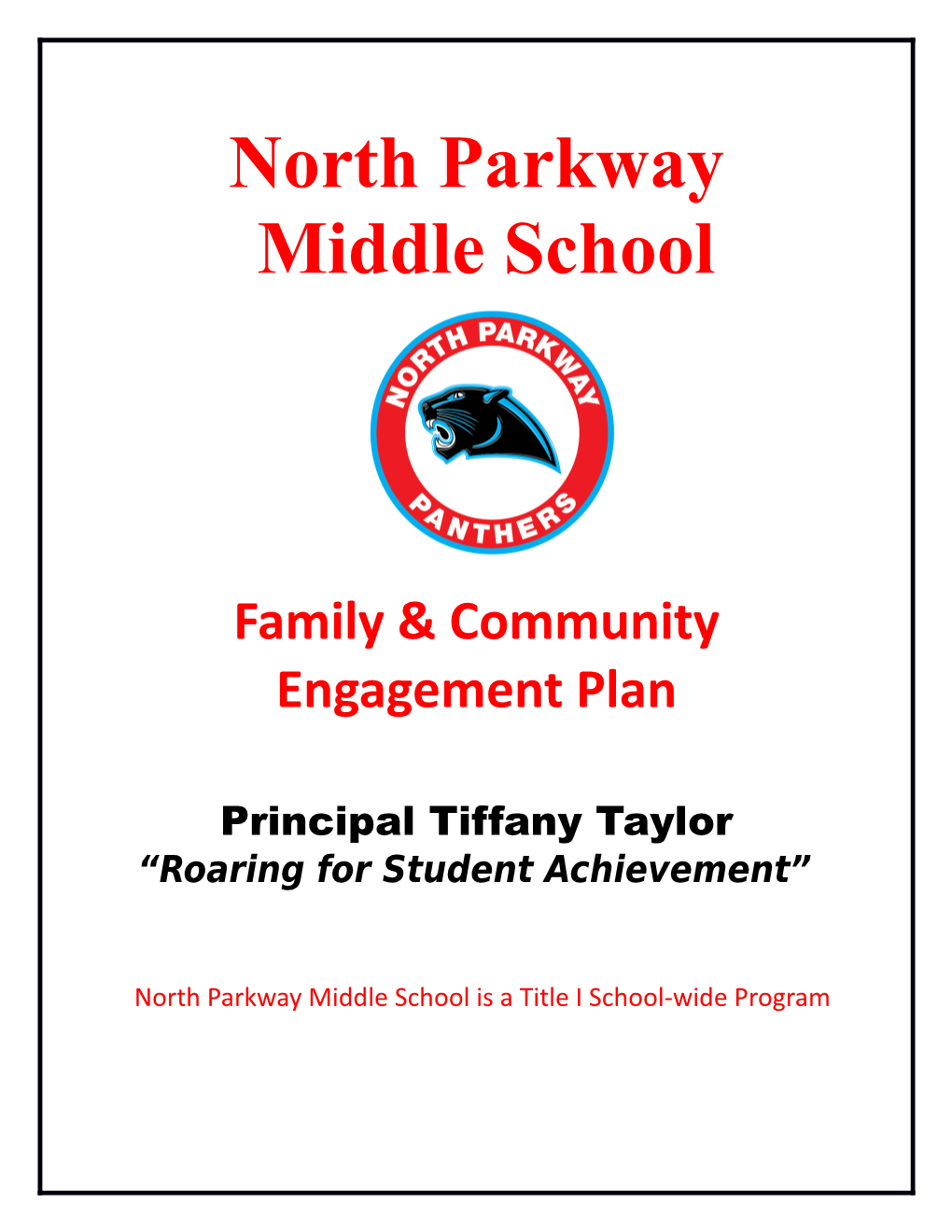 School Level Parent Involvement Plan