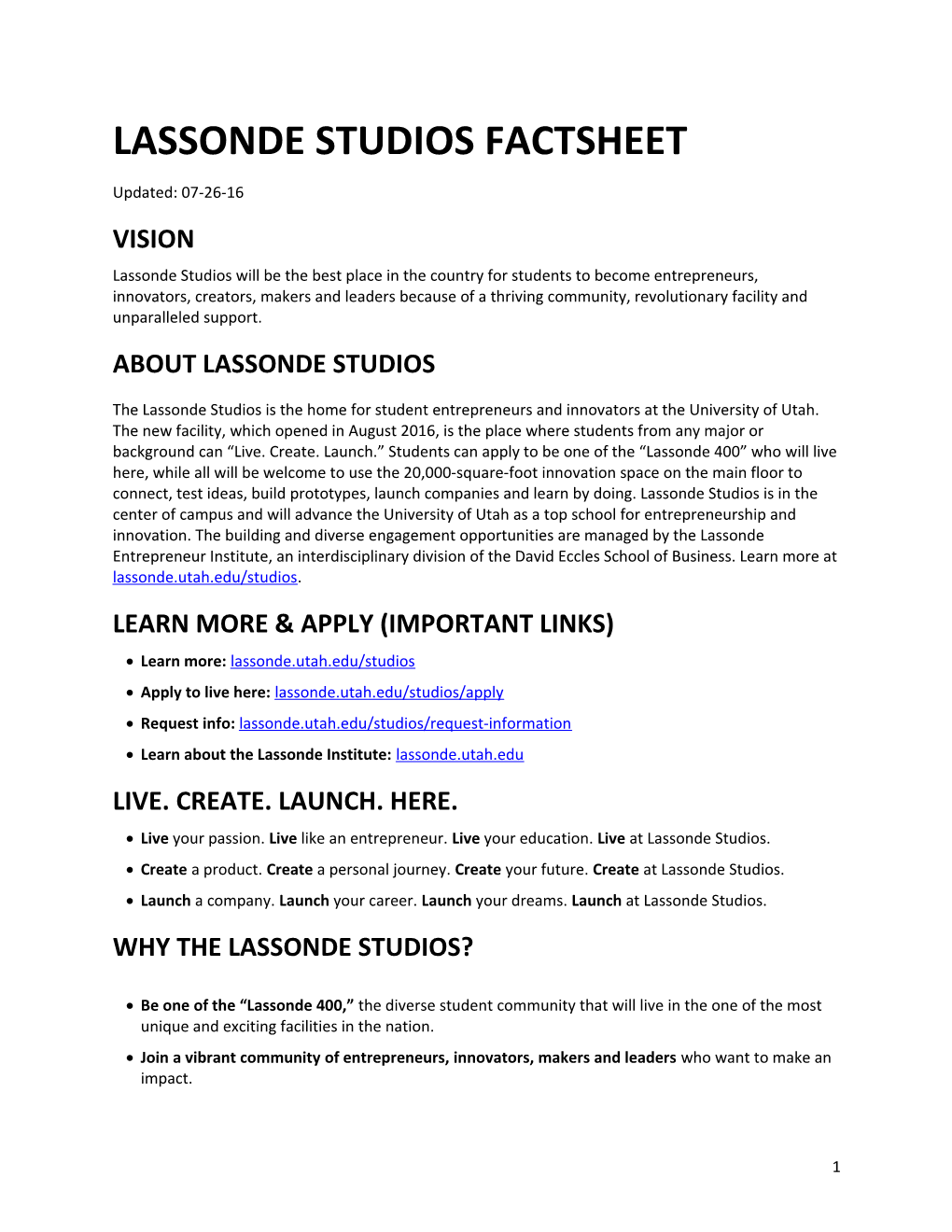 Lassonde Studios Factsheet s1