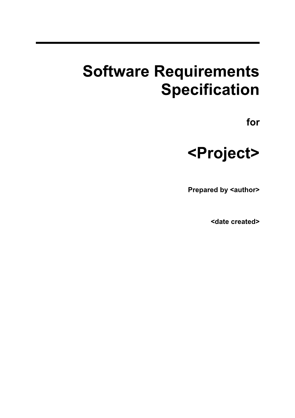 IEEE Software Requirements Specification Template s2