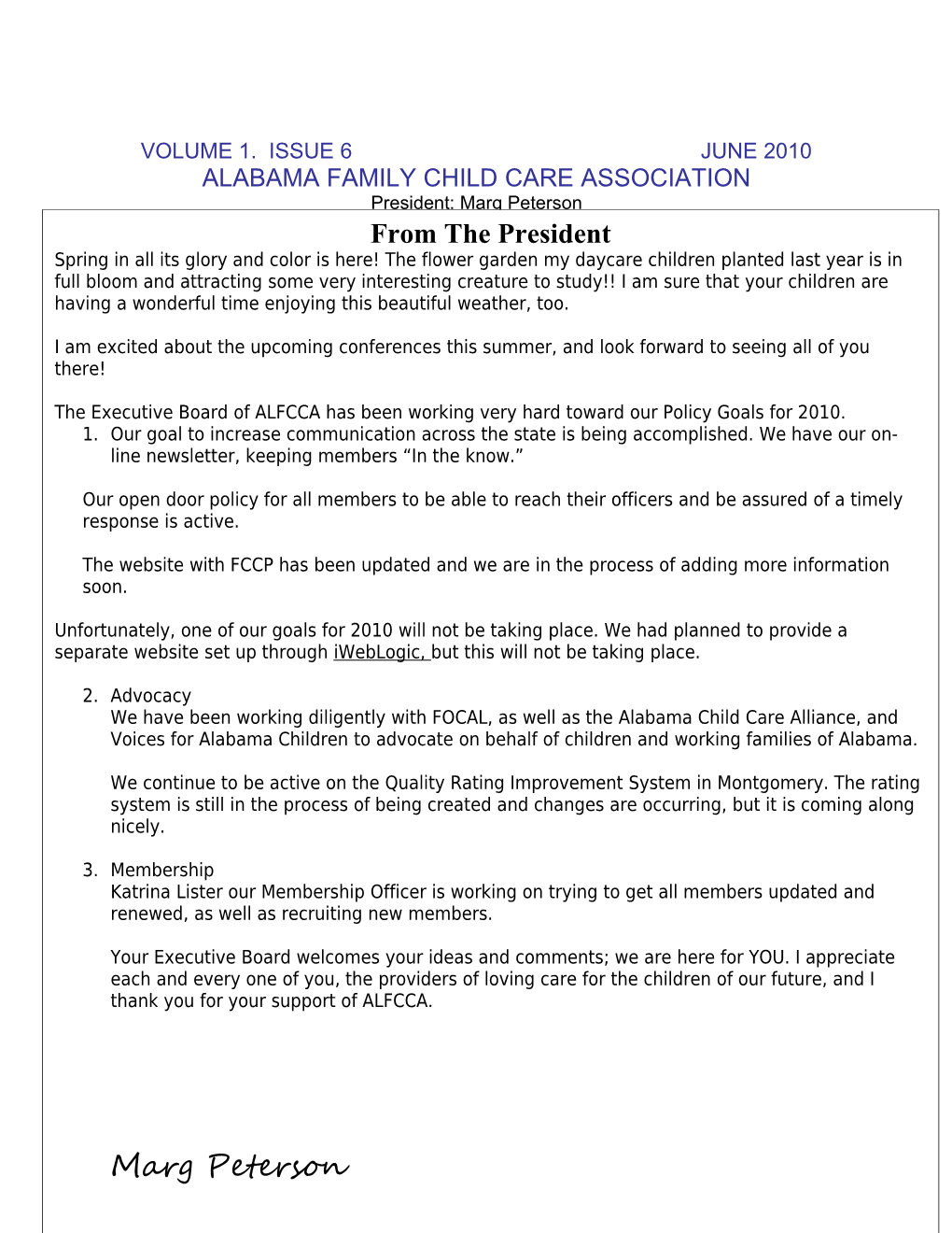 Alabama Family Child Care Association