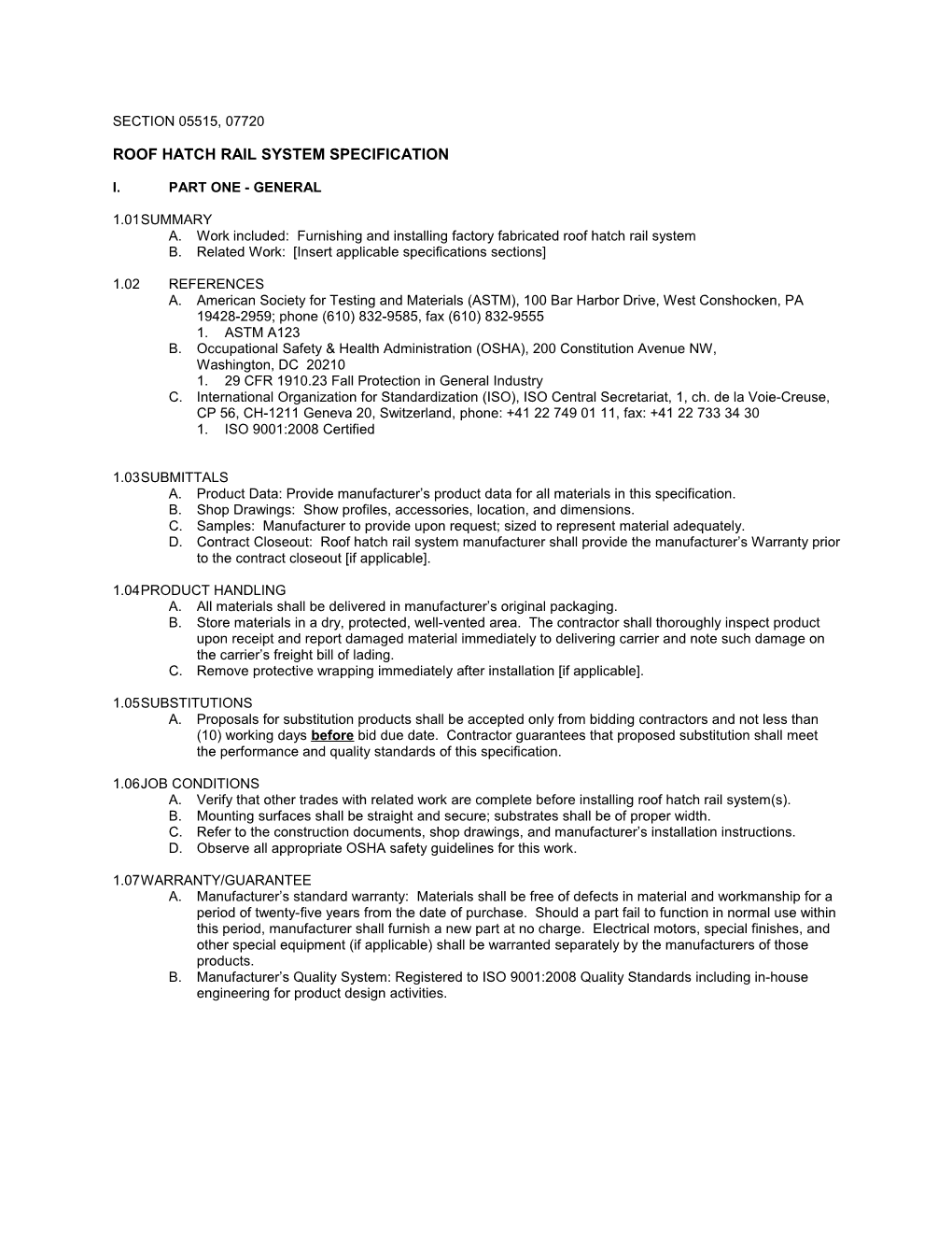 CSI Format Spec: Ladderup