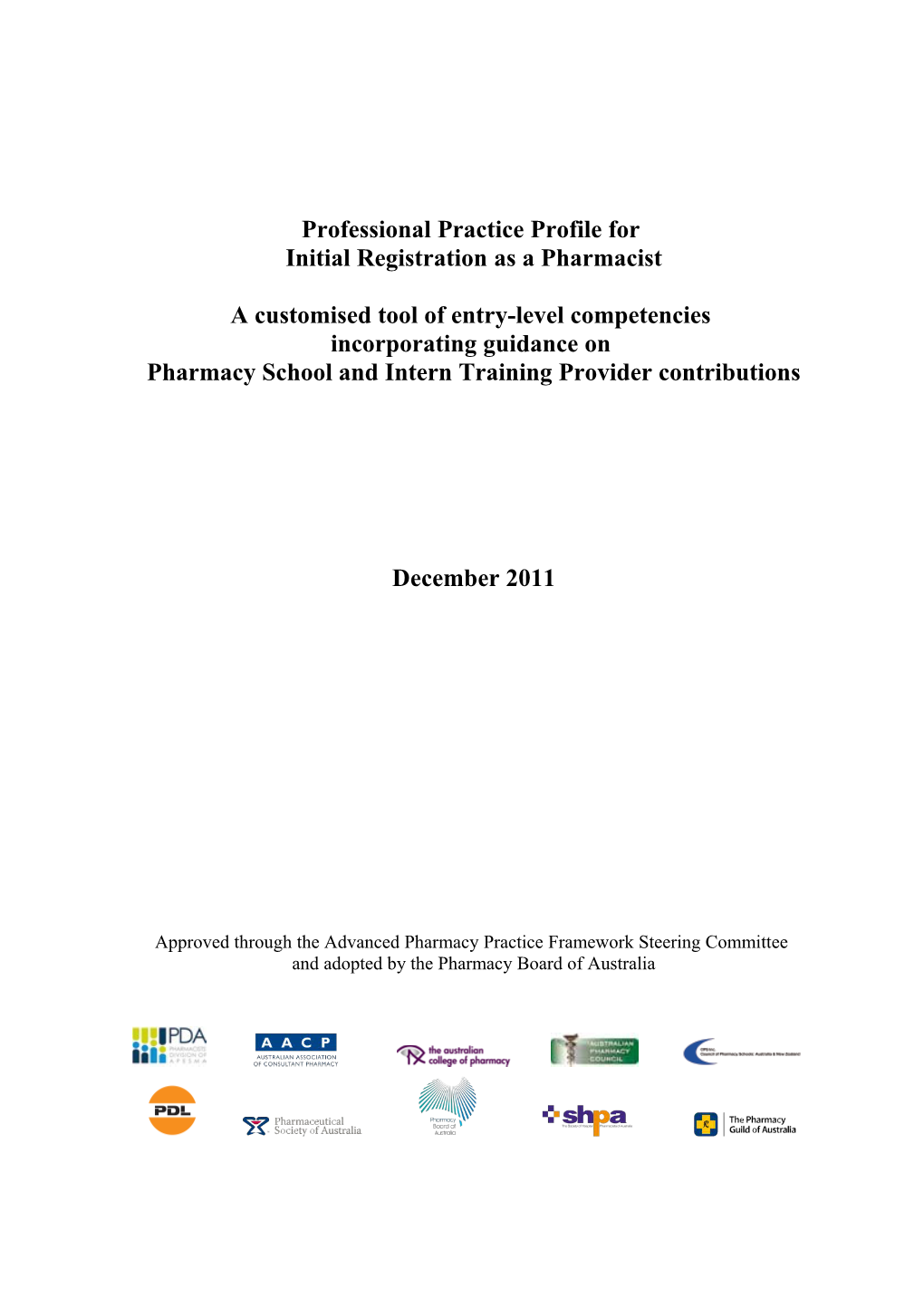 An Analysis of the Source of Learning and Development for Initial Registration As a Pharmacist