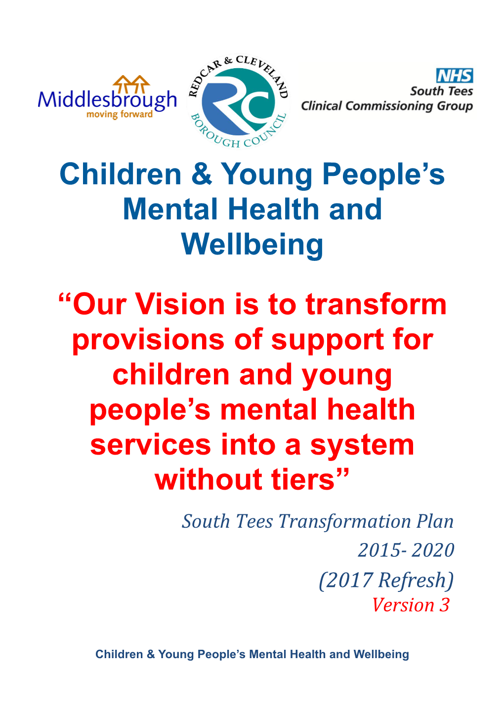 Children & Young People S Mental Health and Wellbeing