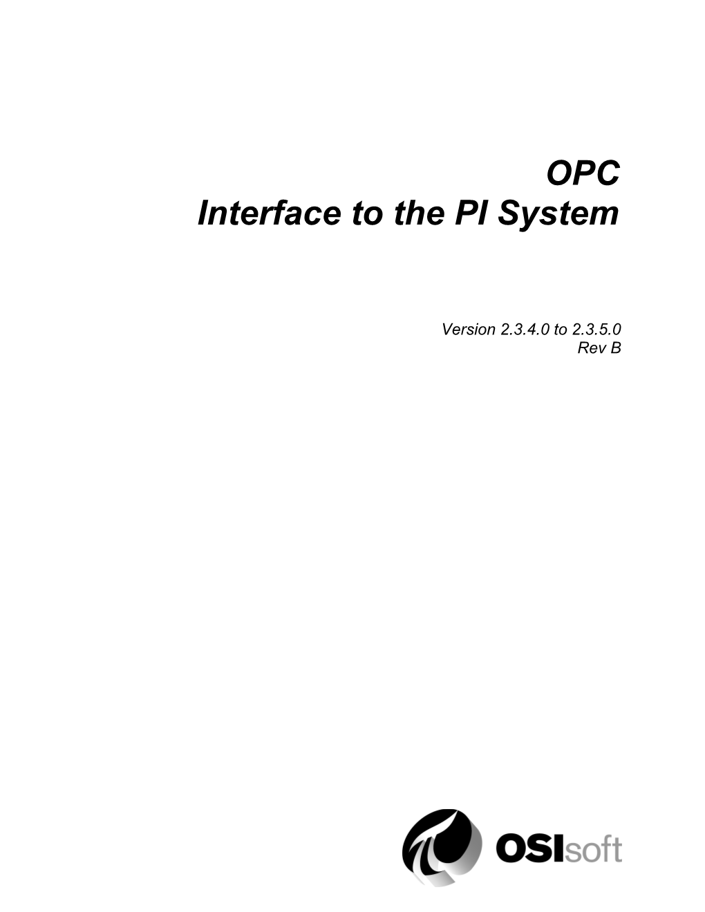 OPC Interface to the PI System s1