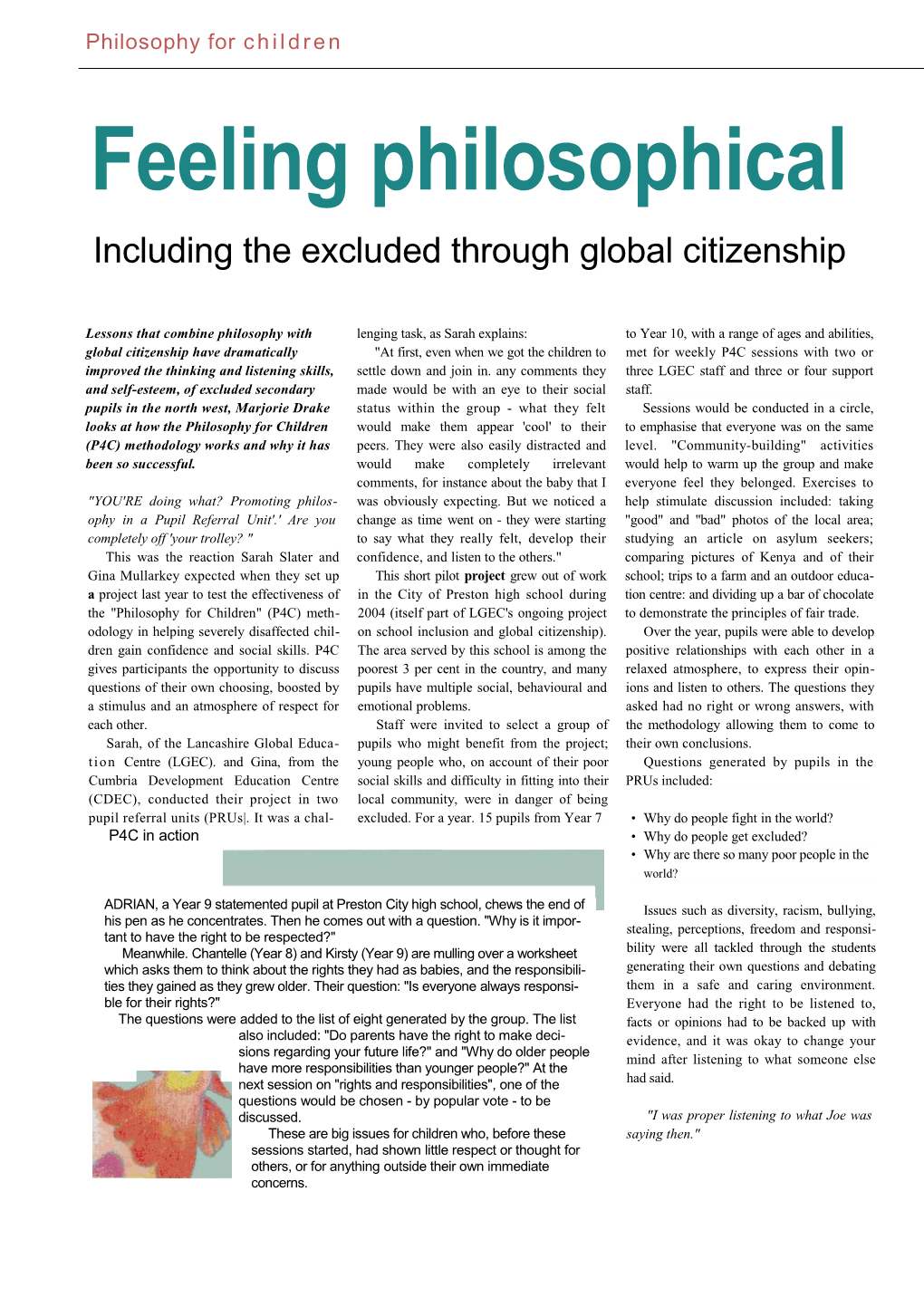 Including the Excluded Through Global Citizenship