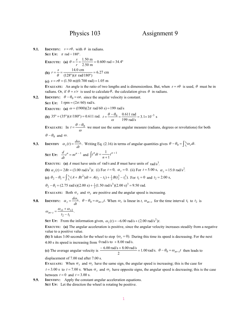 9.1.Identify: with in Radians