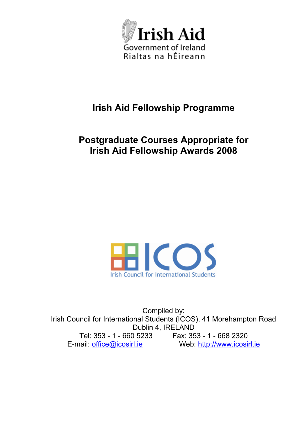 Irish Aid Fellowship Programme