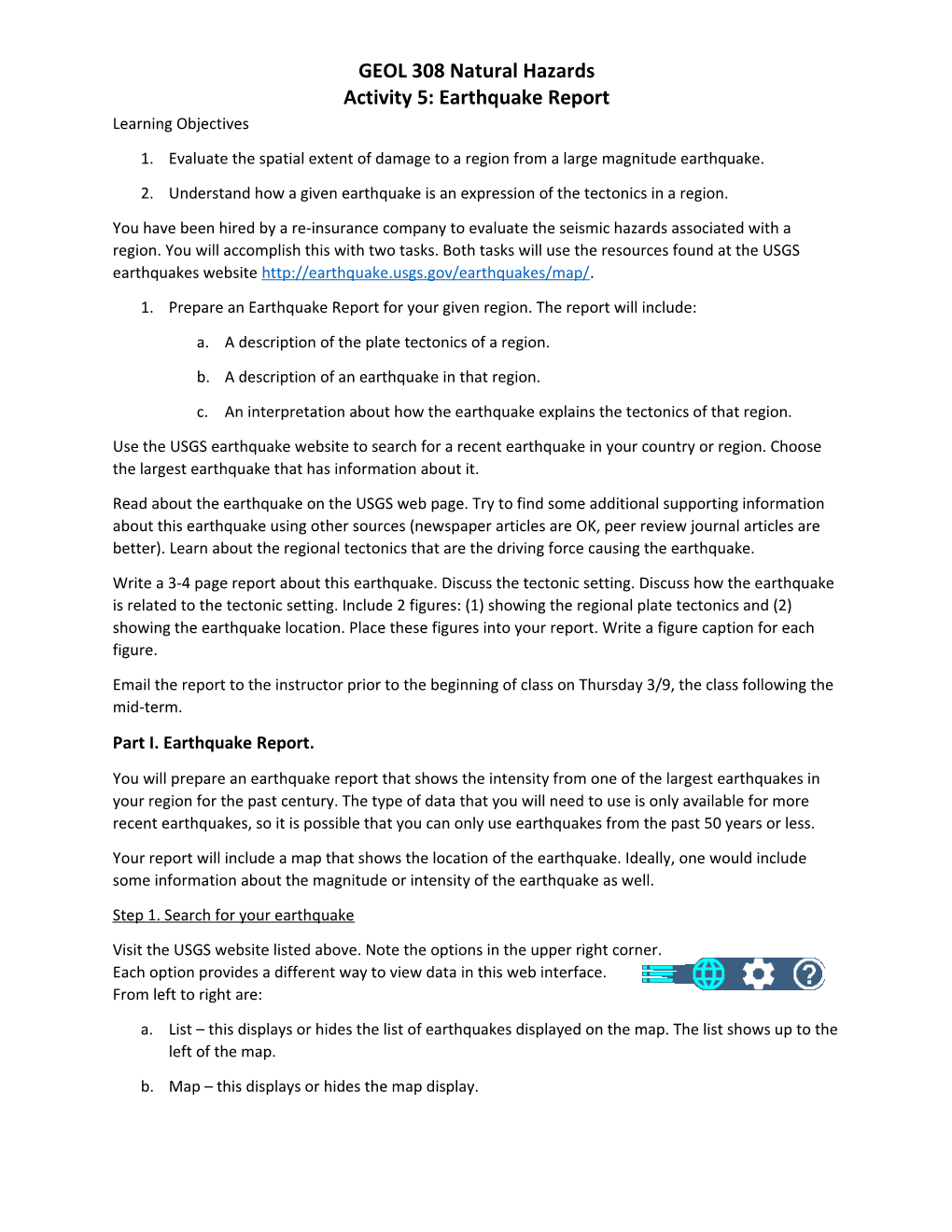 GEOL 308 Natural Hazards