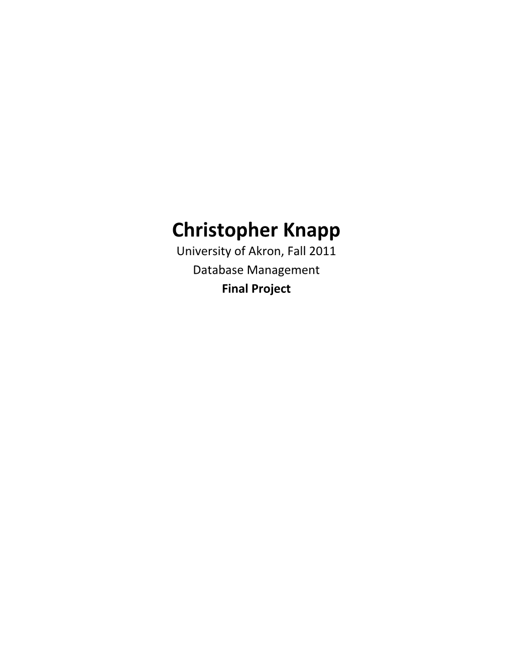 Christopher Knapp