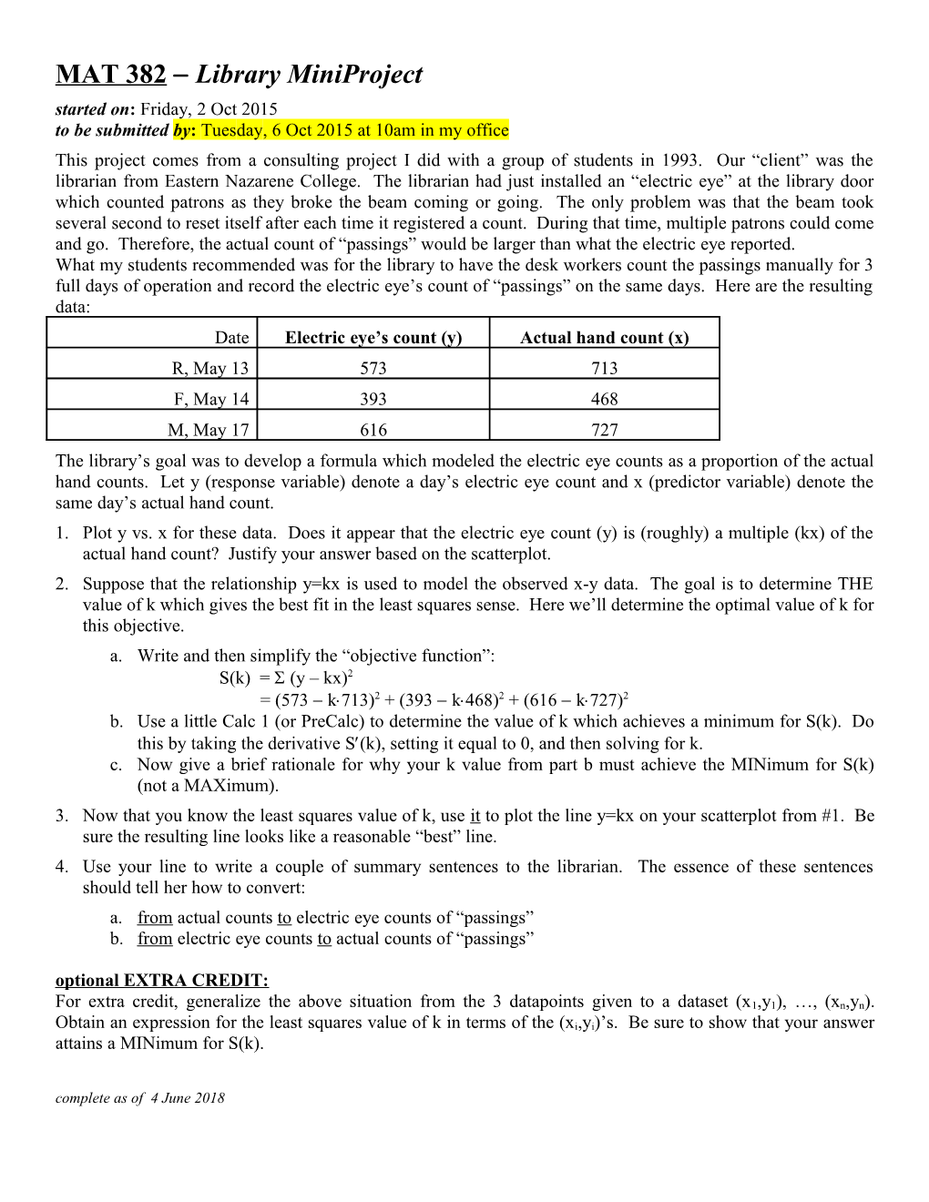 Introductory Statistics Homework #2B & 3