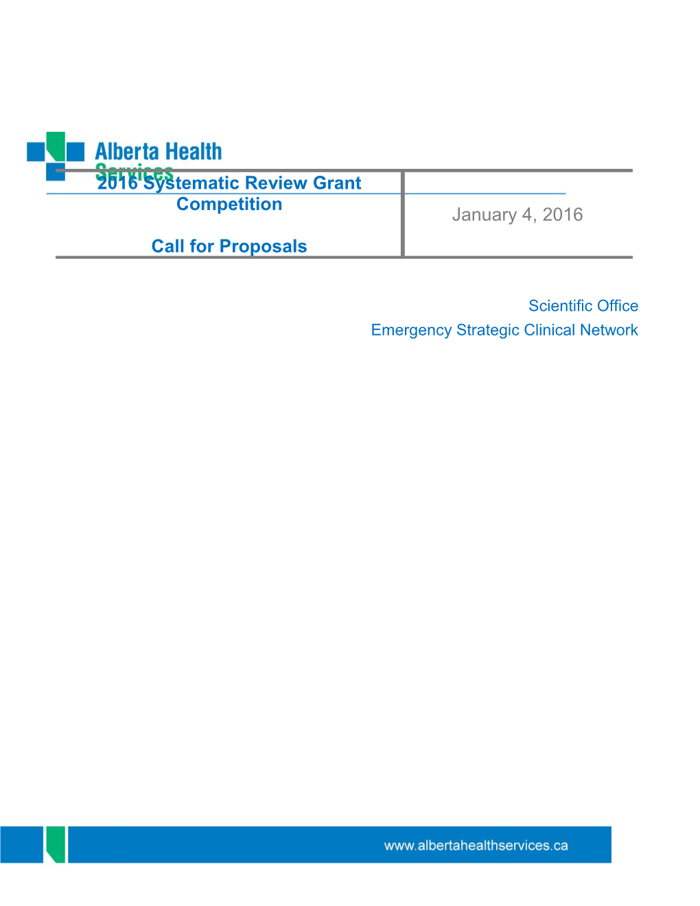 Emergency Strategic Clinical Network