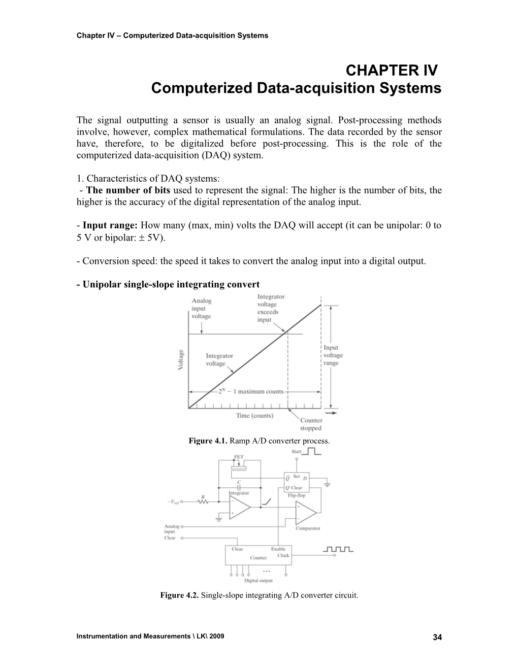 Chapter IV Computerized Data-Acquisition Systems