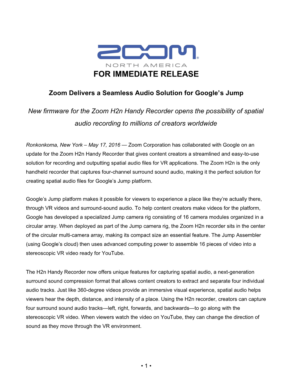 Zoom Delivers a Seamless Audio Solution for Google S Jump