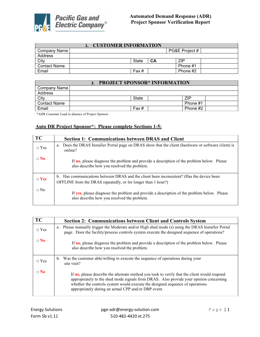 Auto DR Assessment