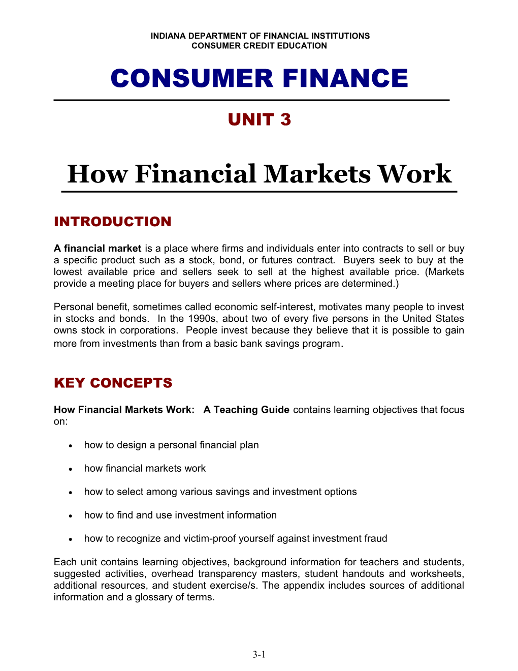 Basics of Saving & Investing : Financial Decisions (Unit 1) s2