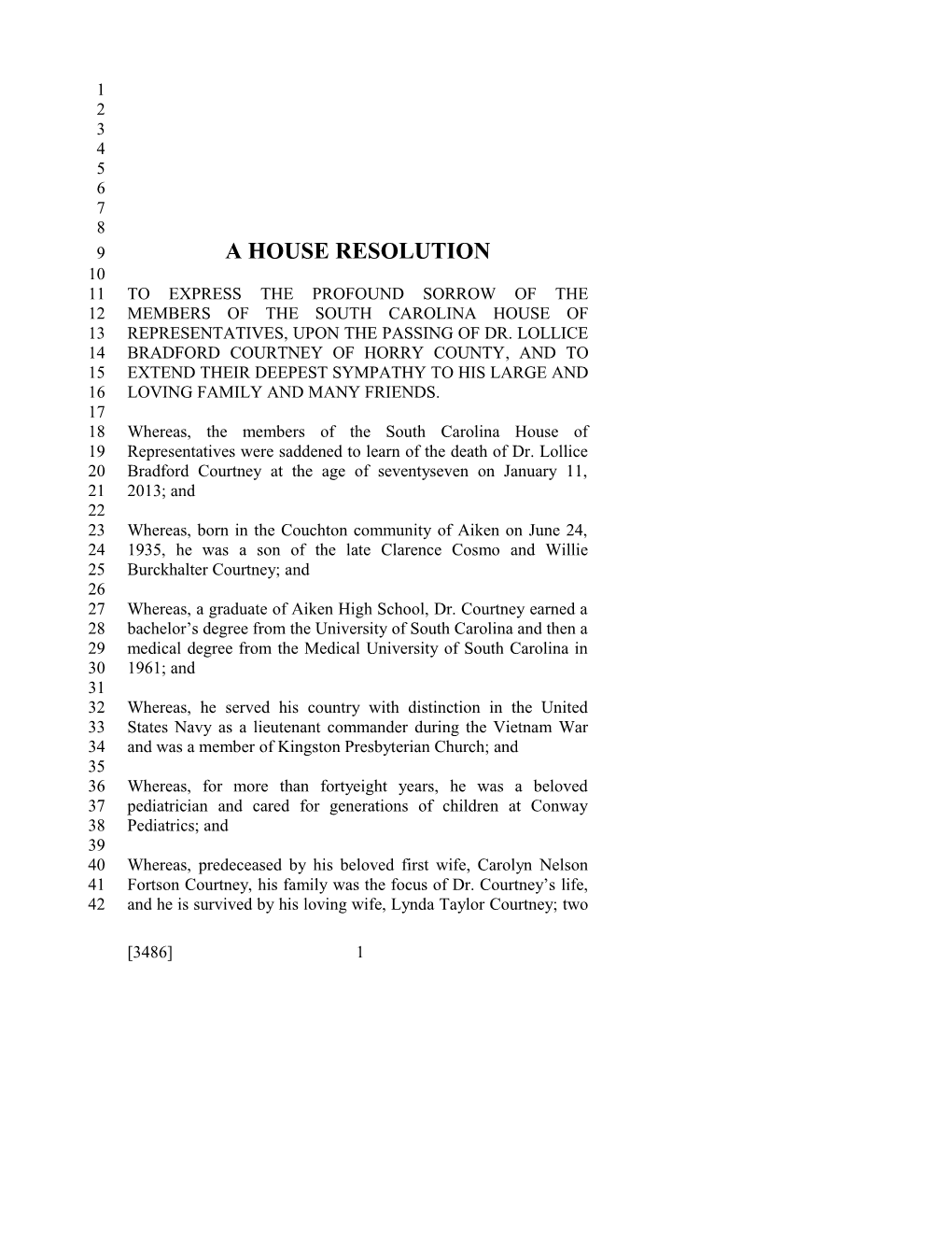 A House Resolution s15