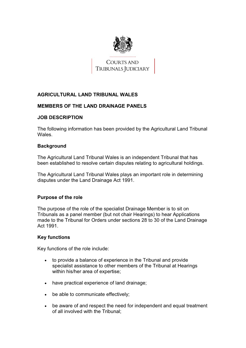 Agricultural Land Tribunals