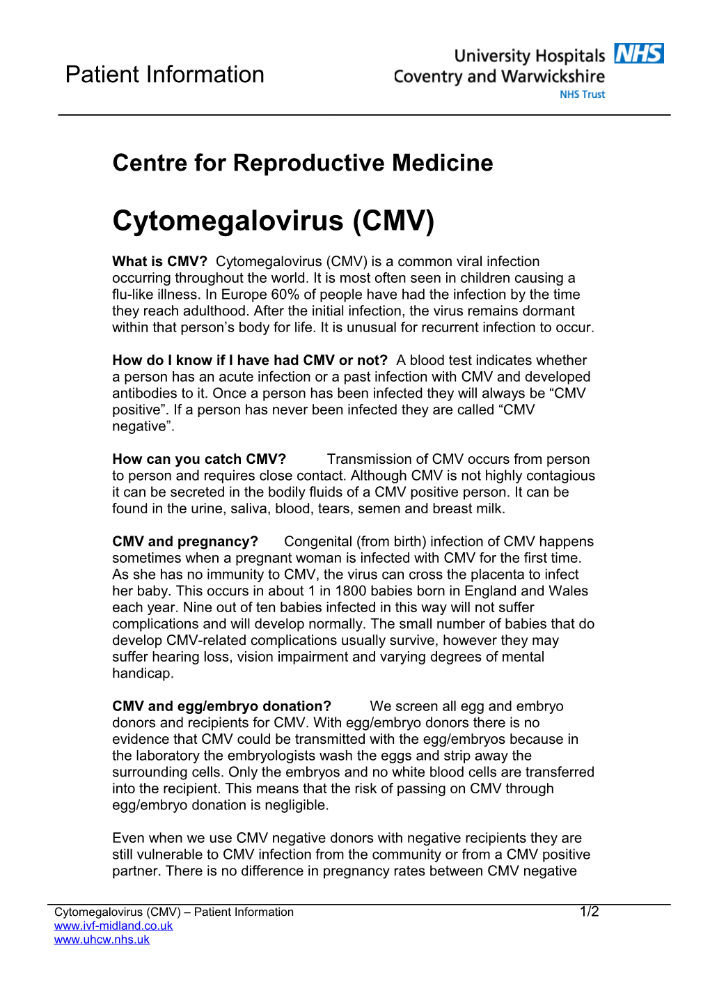 Centre for Reproductive Medicine