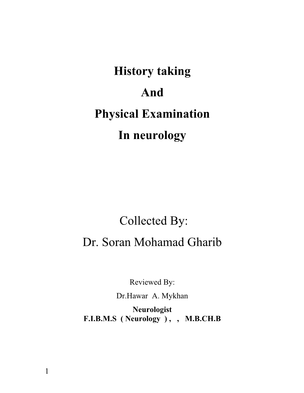 Physical Examination