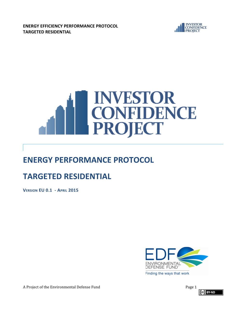 Energy Performance Protocol