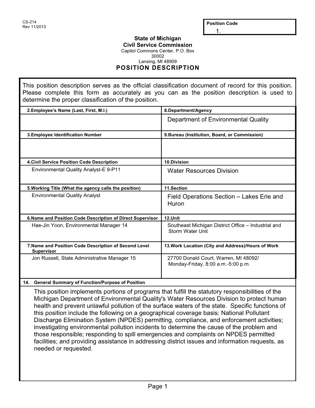 CS-214 Position Description Form s1