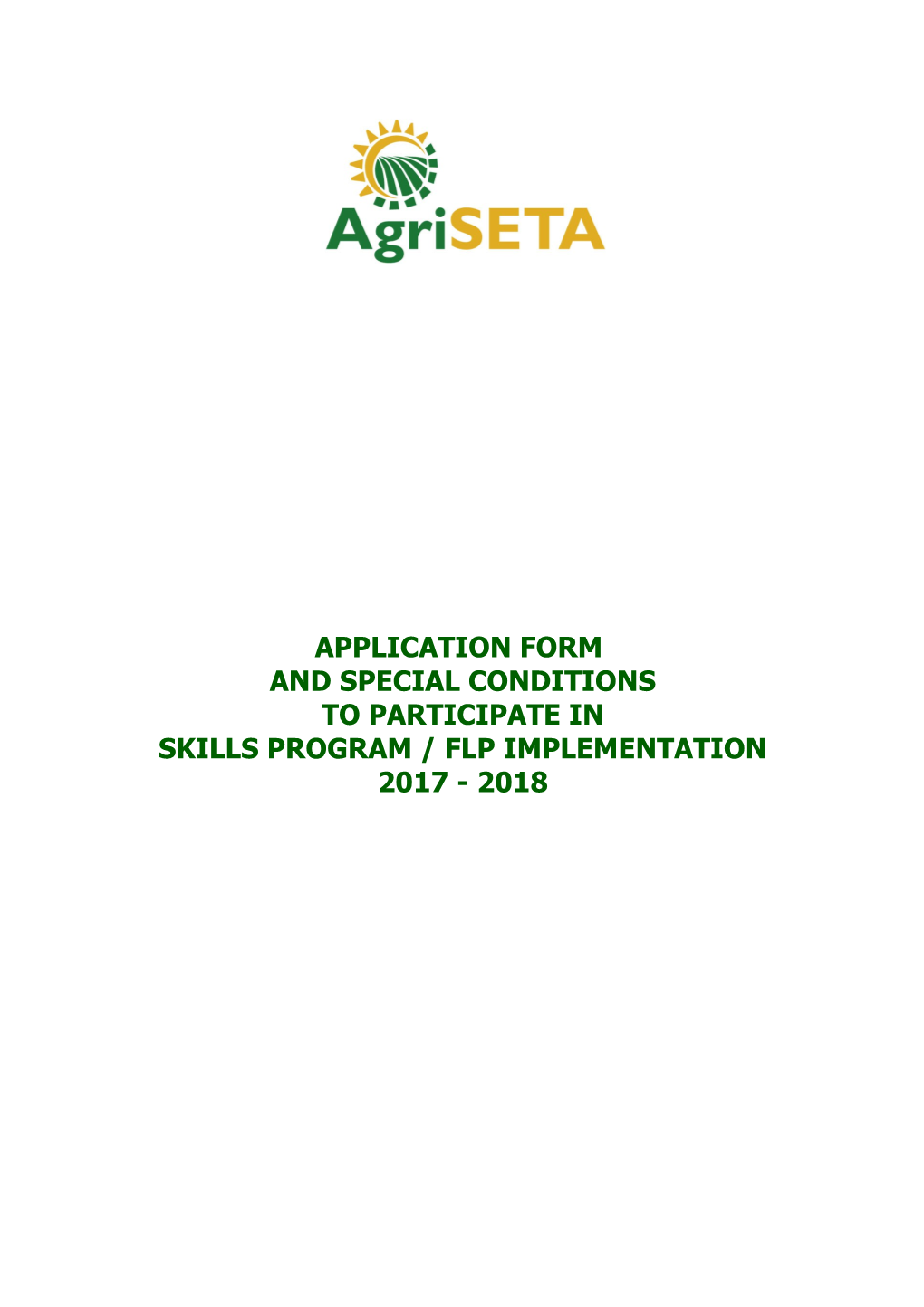 Record Joint Implementation Plan Between Agriseta and ______