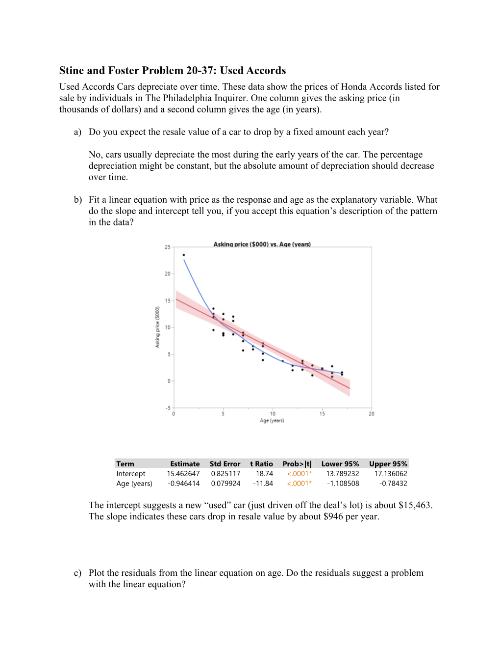 Stine and Foster Chapter 06: Problem 49