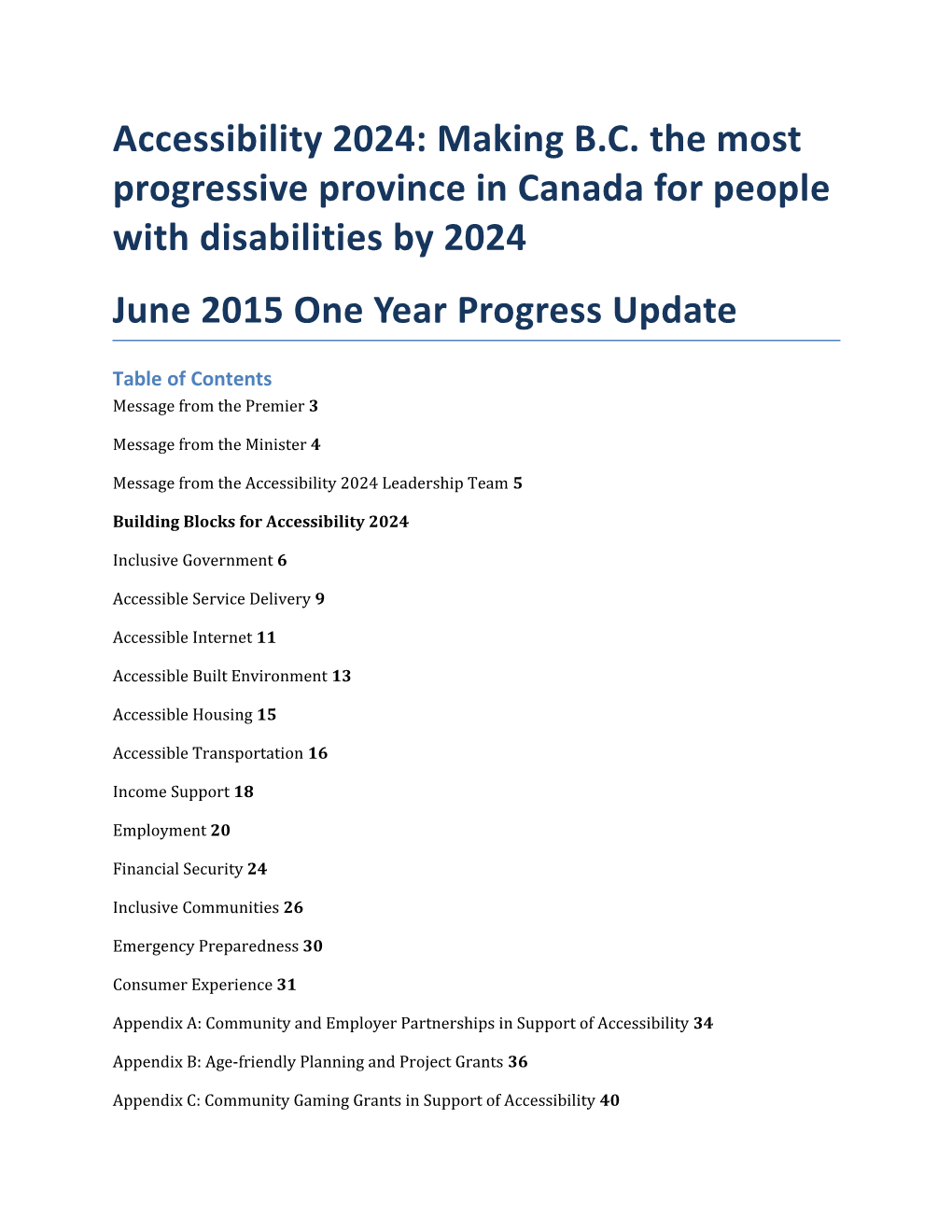 Accessibility 2024: Making B.C. the Most Progressive Province in Canada for People With