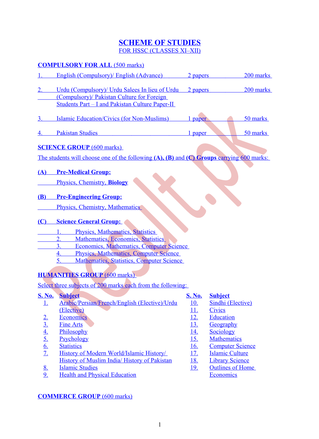 Scheme of Studies s2