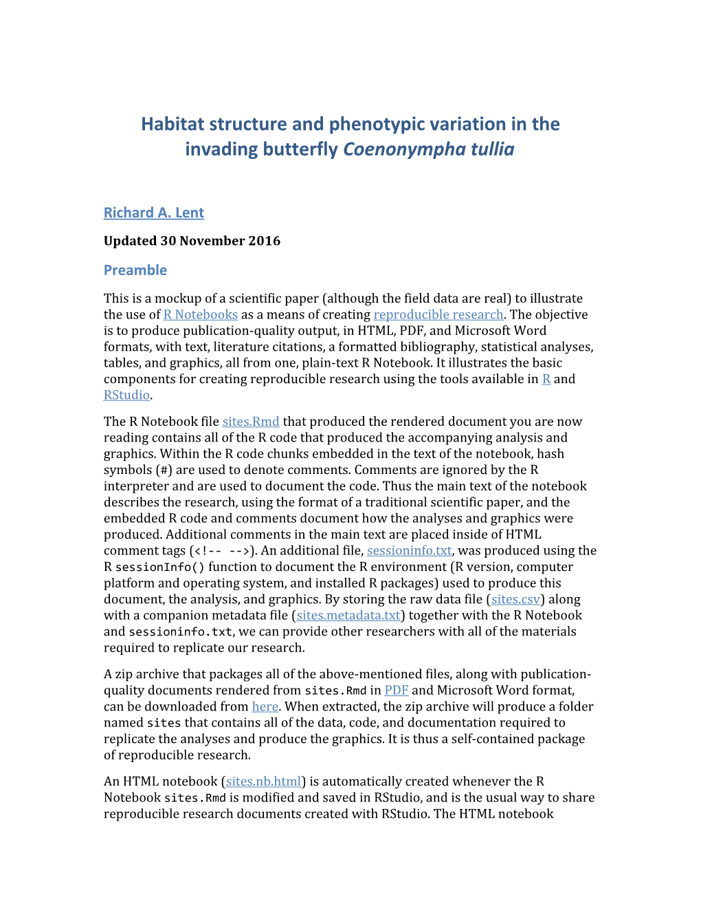 Habitat Structure and Phenotypic Variation in the Invading Butterfly Coenonympha Tullia