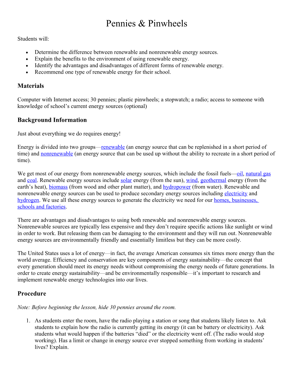 Determine the Difference Between Renewable and Nonrenewable Energy Sources