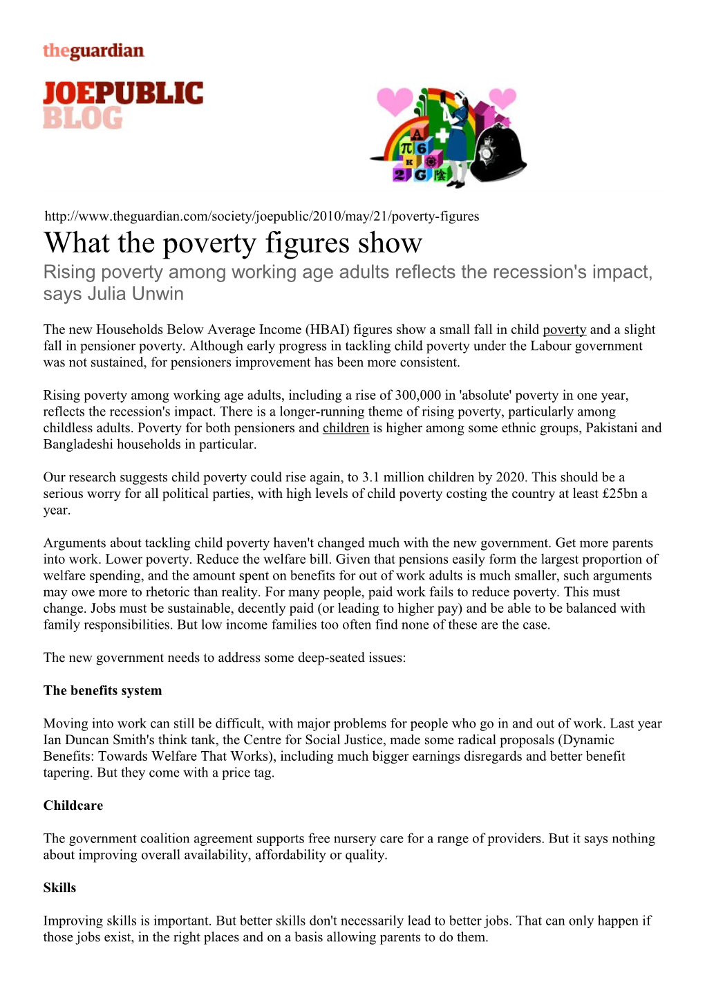What the Poverty Figures Show