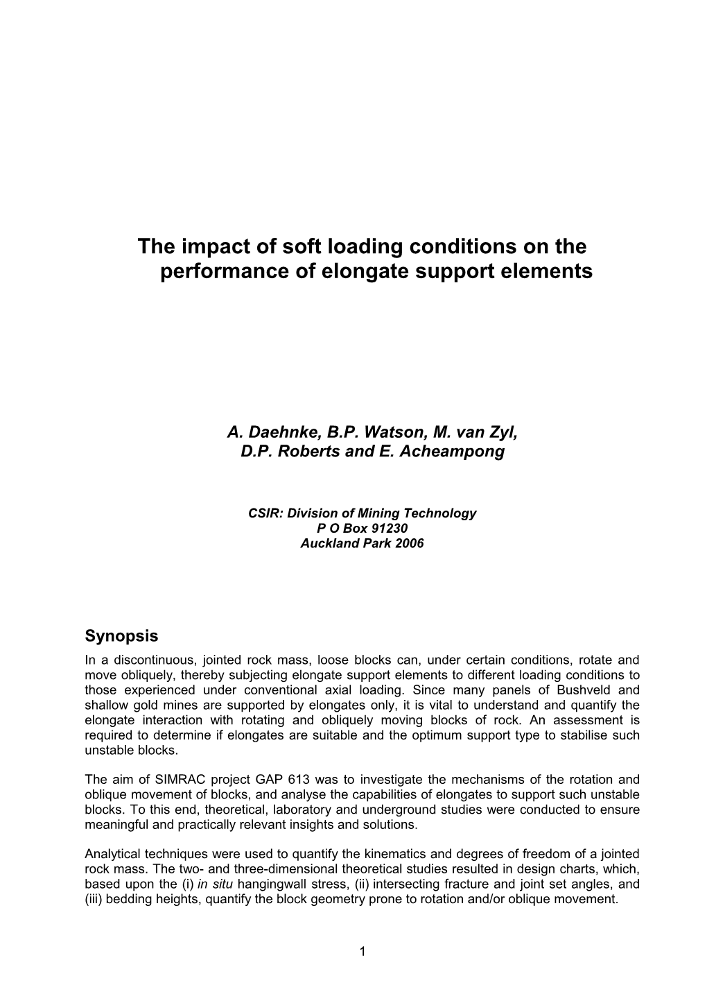 Safety in Mines Research Advisory Committee