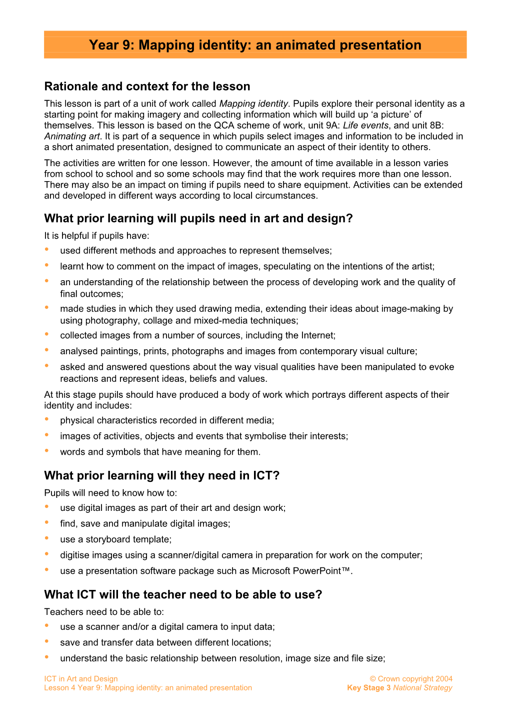 ADL4Y9 Mapping Identities Lesson Notes