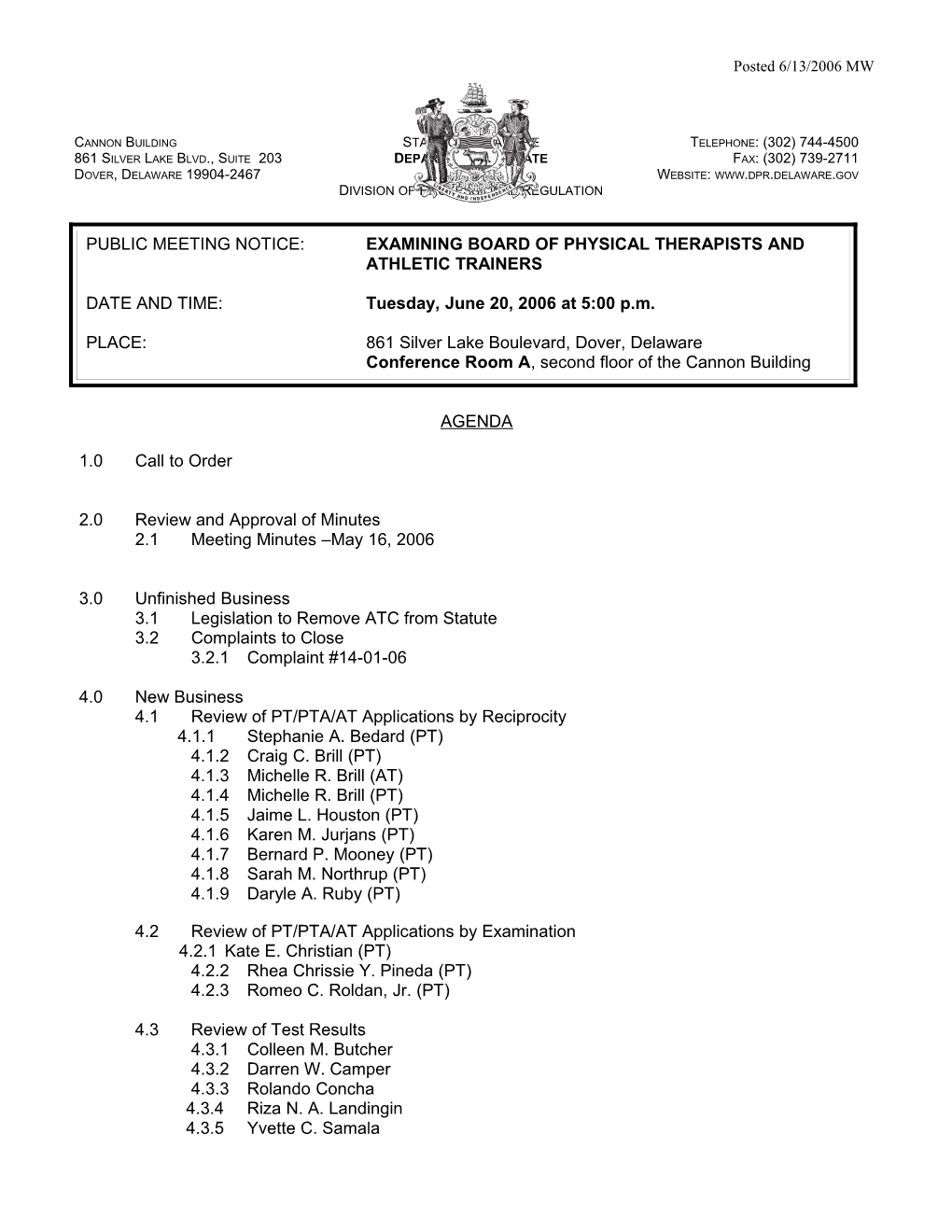 3.1Legislation to Remove ATC from Statute