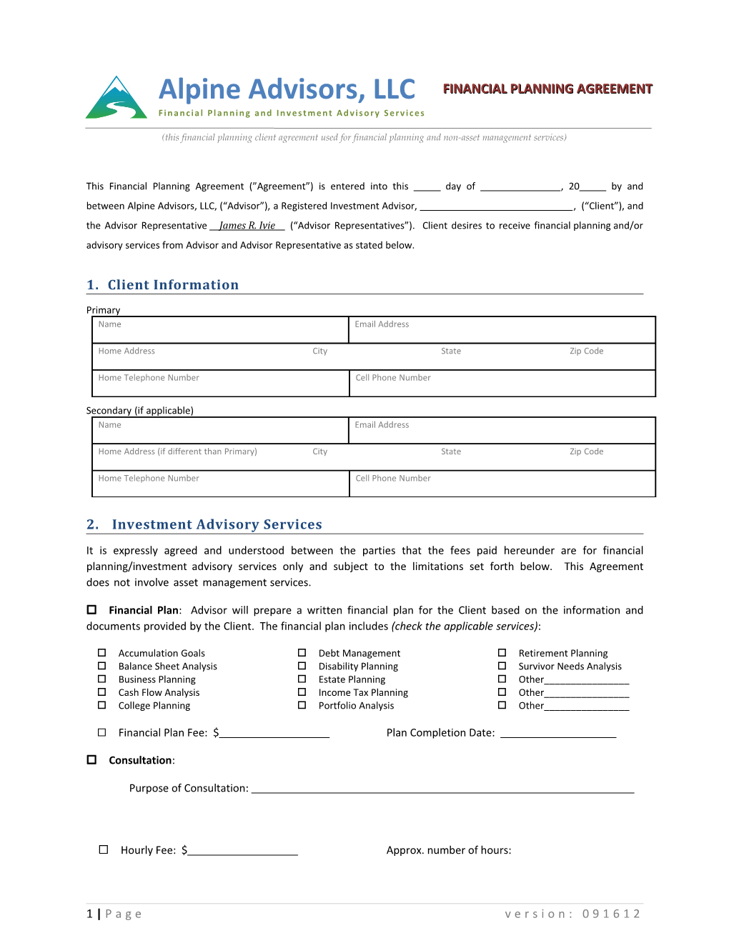 NRPA Financial Planning Agreement 02.08