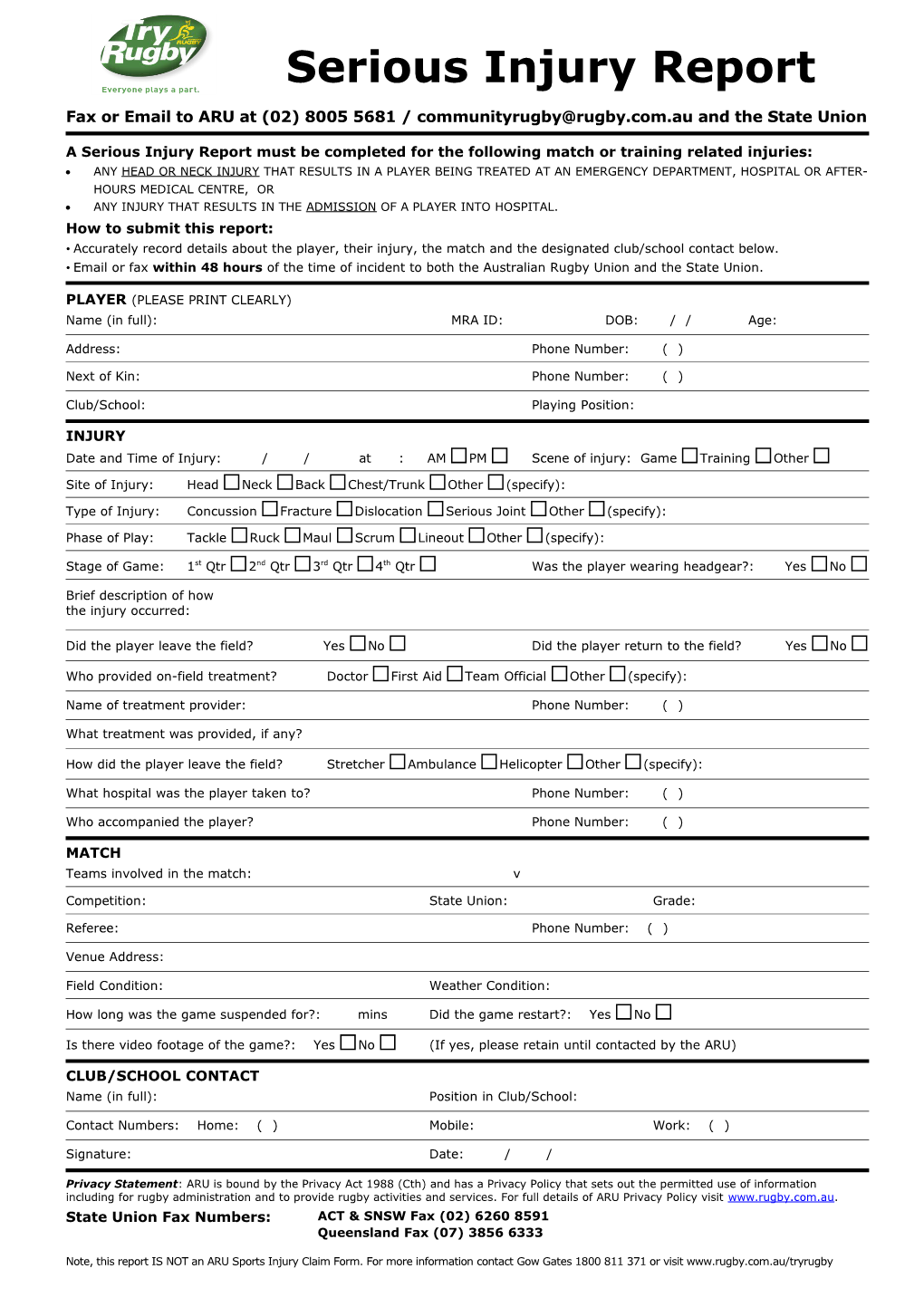 Application for Clearance To s1