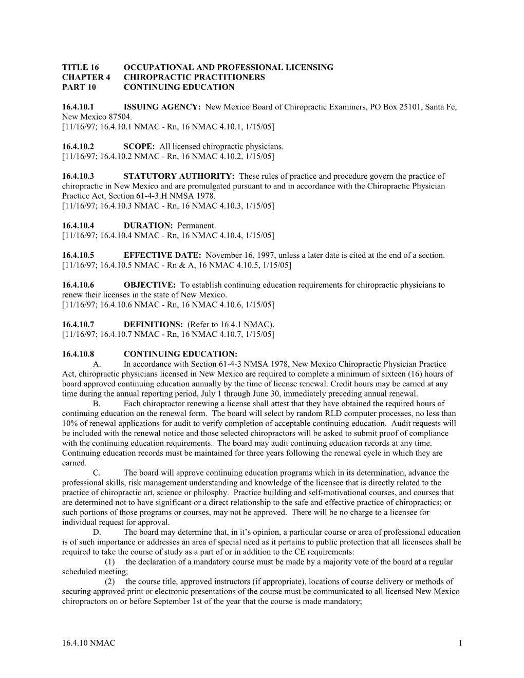 Title 16 Occupational and Professional Licensing s4