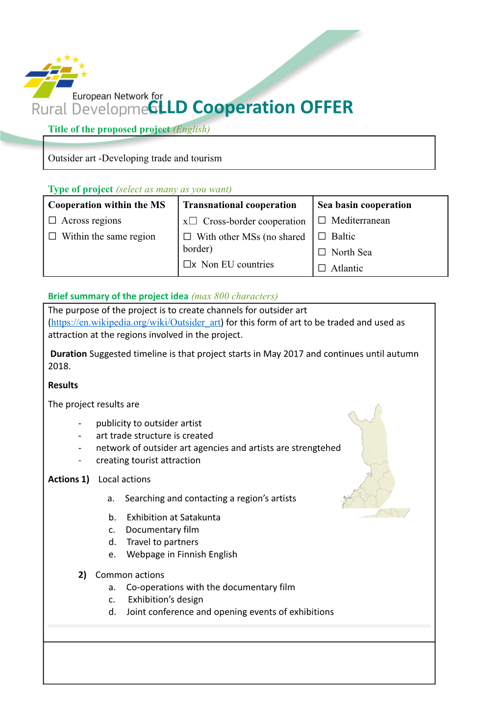 CLLD Cooperation Offer