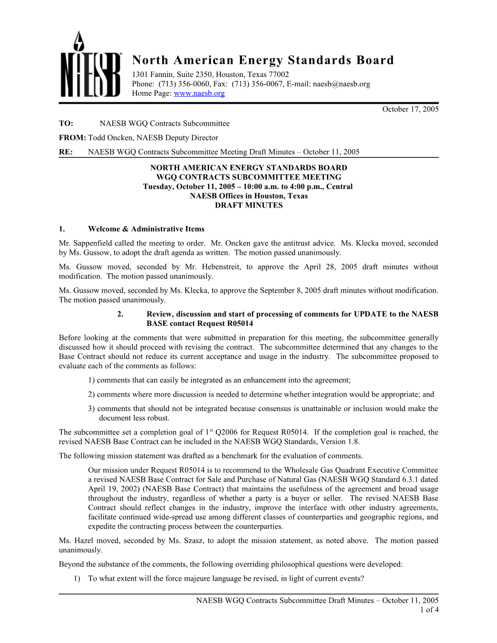 North American Energy Standards Board s17