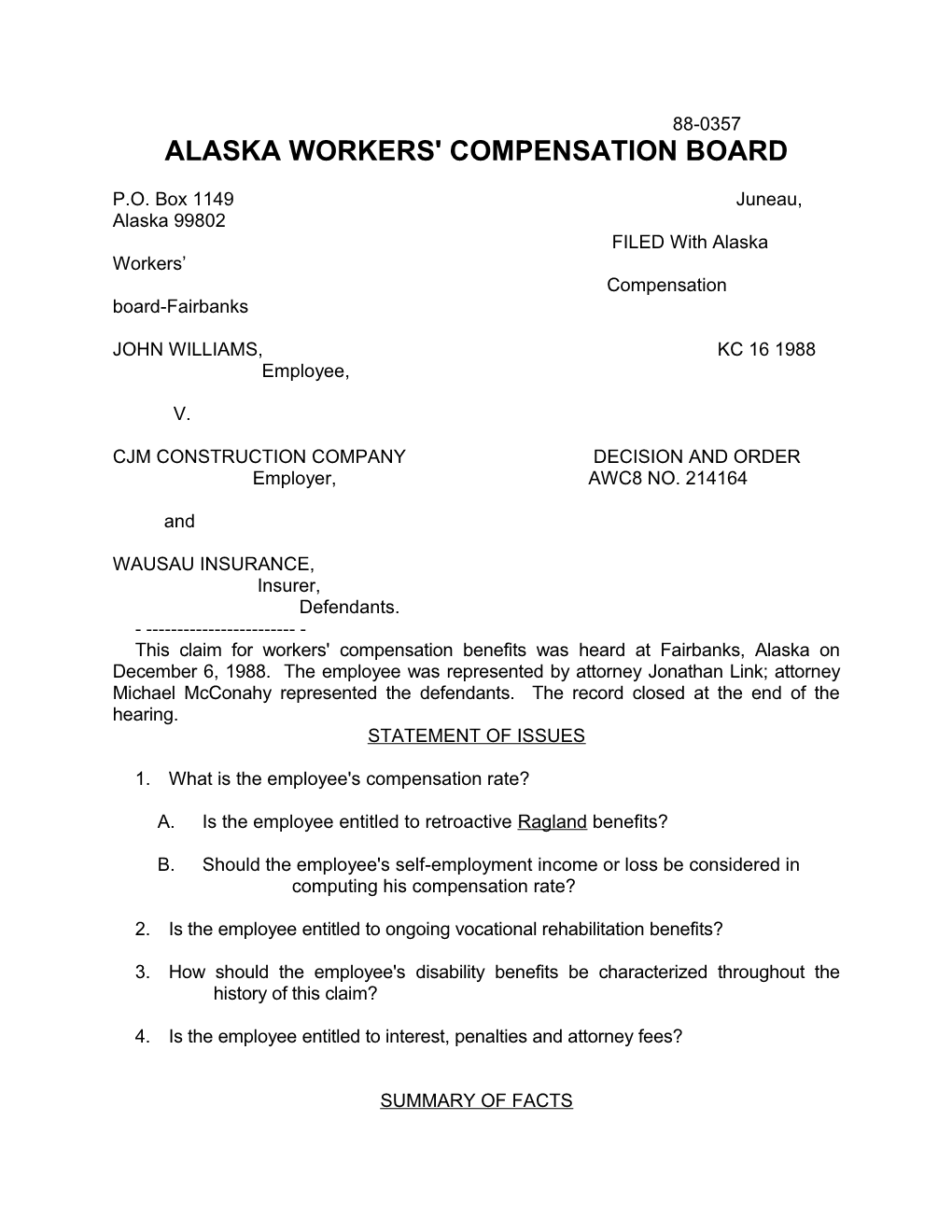 Alaska Workers' Compensation Board s34