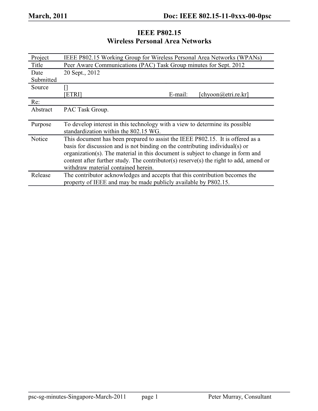 Wireless Personal Area Networks s23