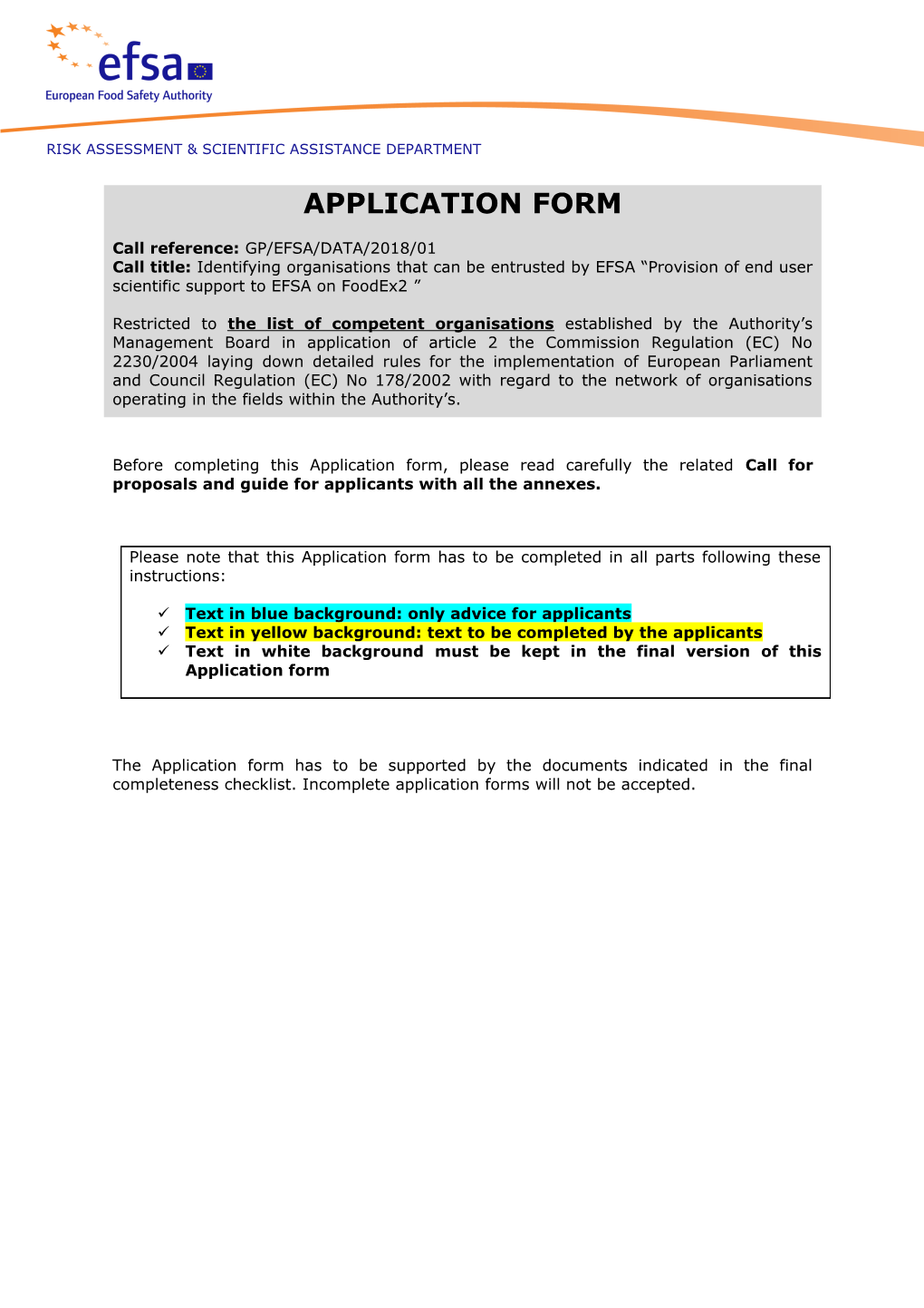 1.Information on the Applicant