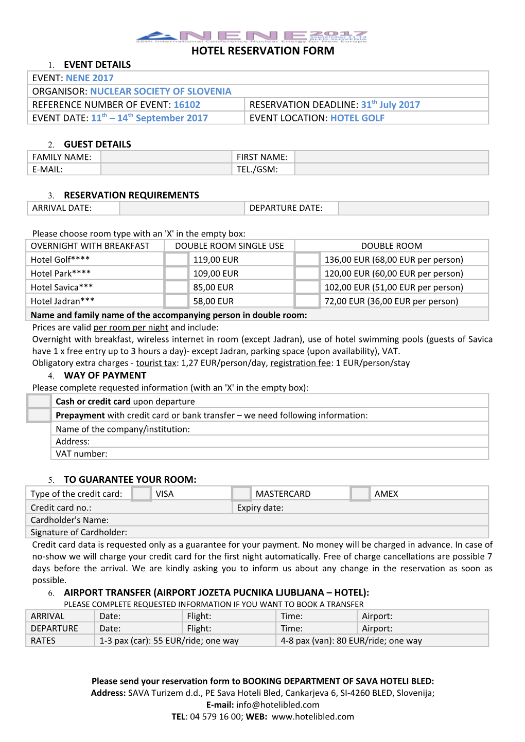 Hotel Reservation Form s1