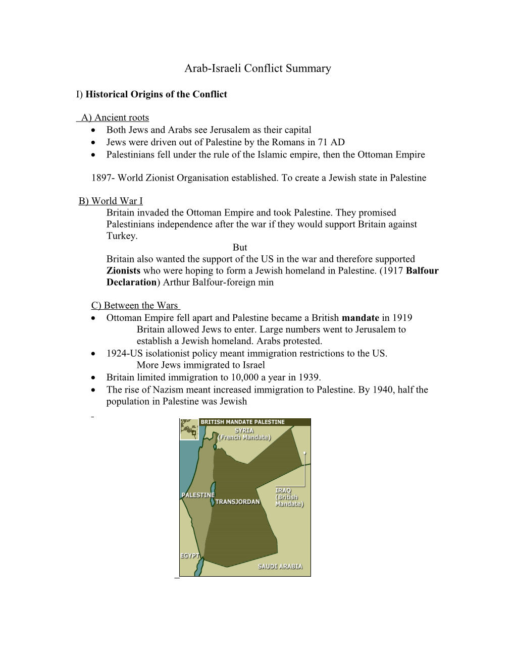 Arab-Israeli Conflict