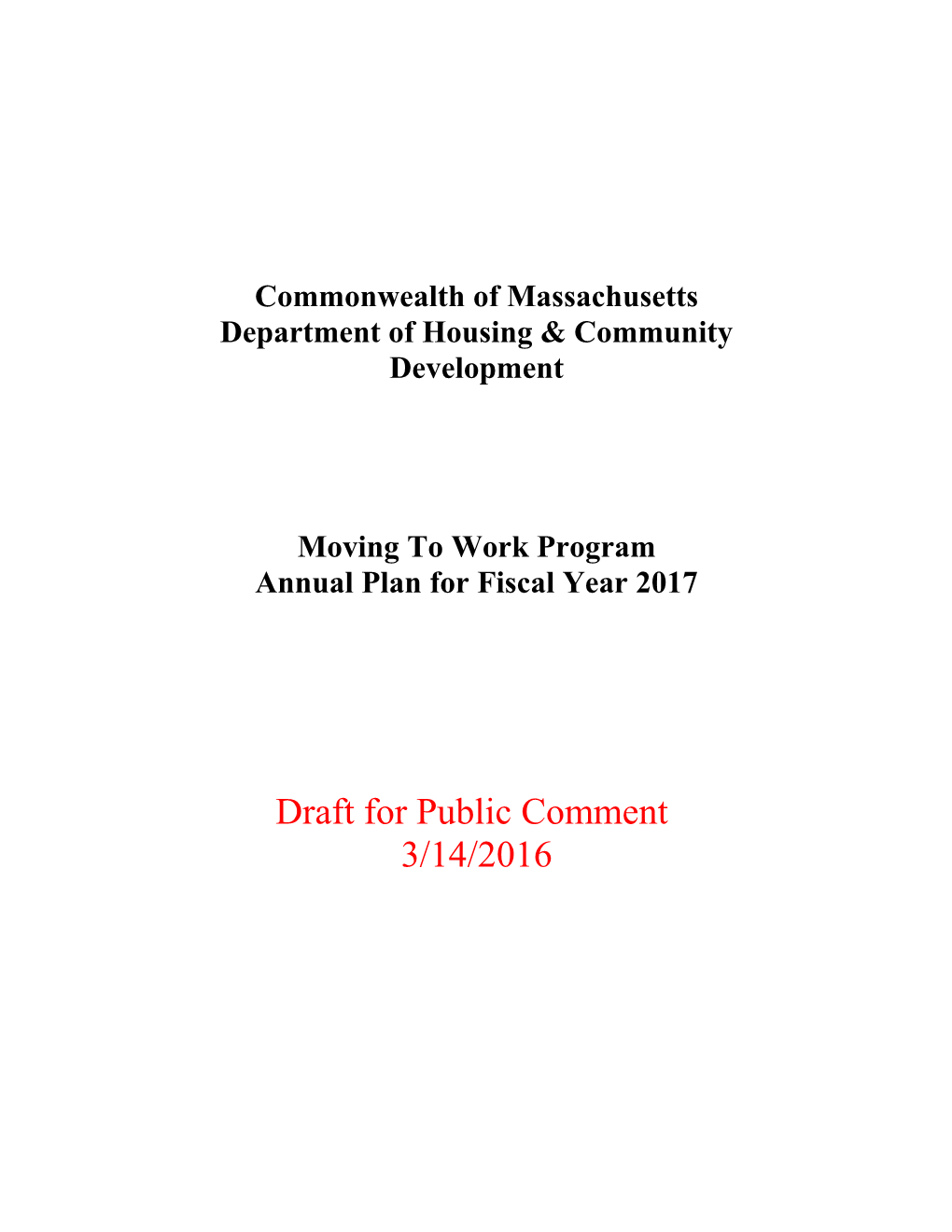 Massachusetts Department of Housing and Community Development s1