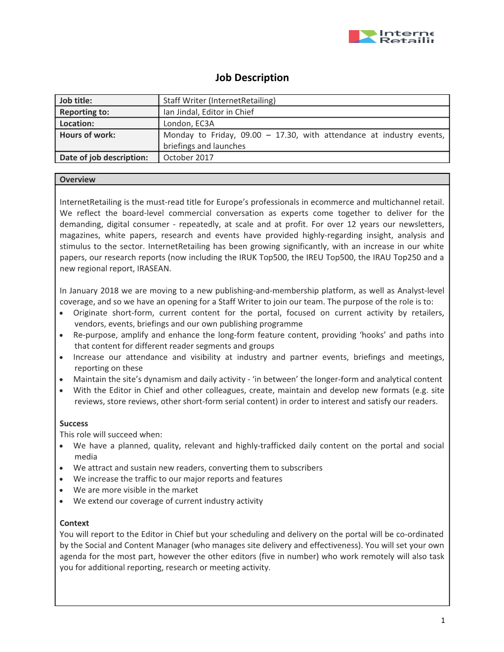 Job Description Form s2