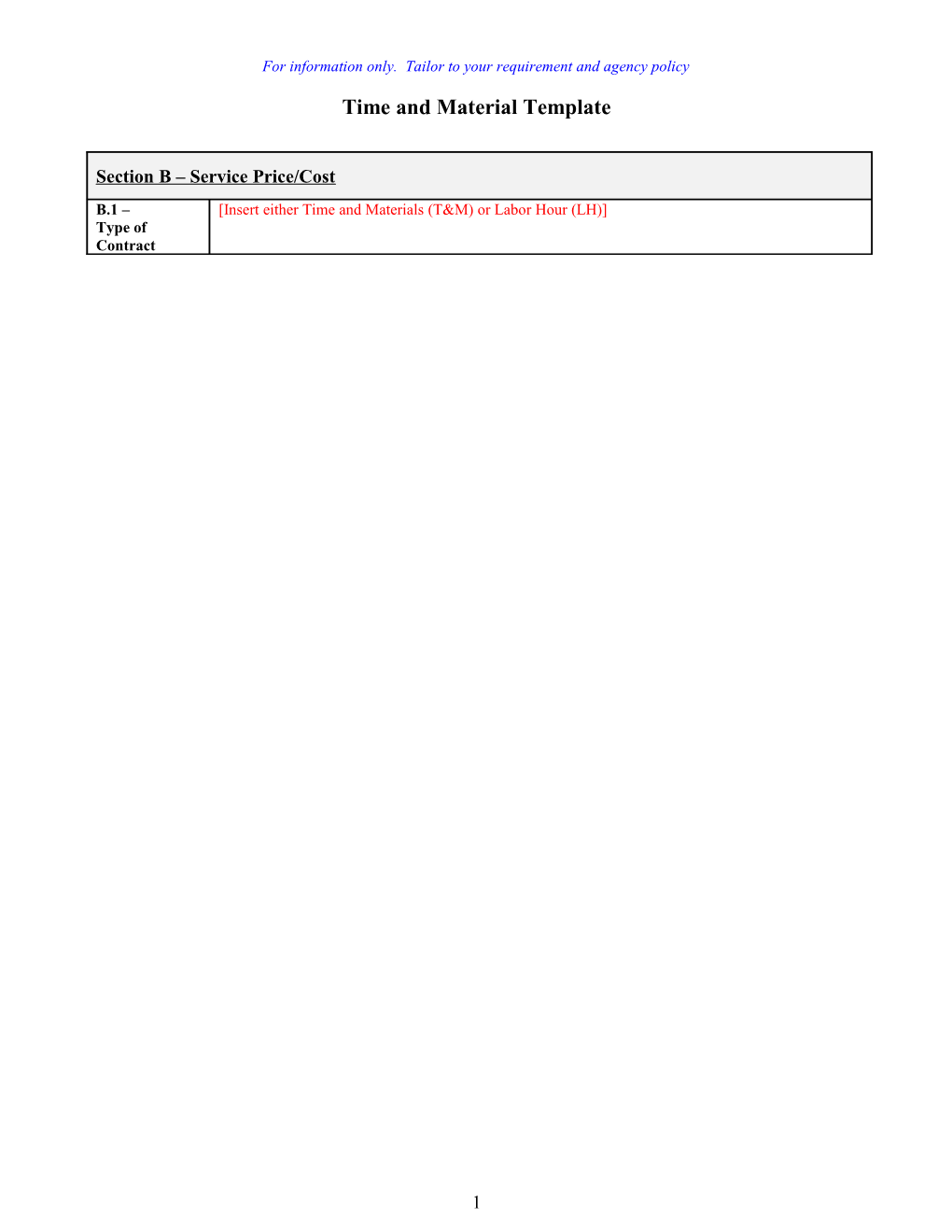 Instruction for Task Order Proposal Submission