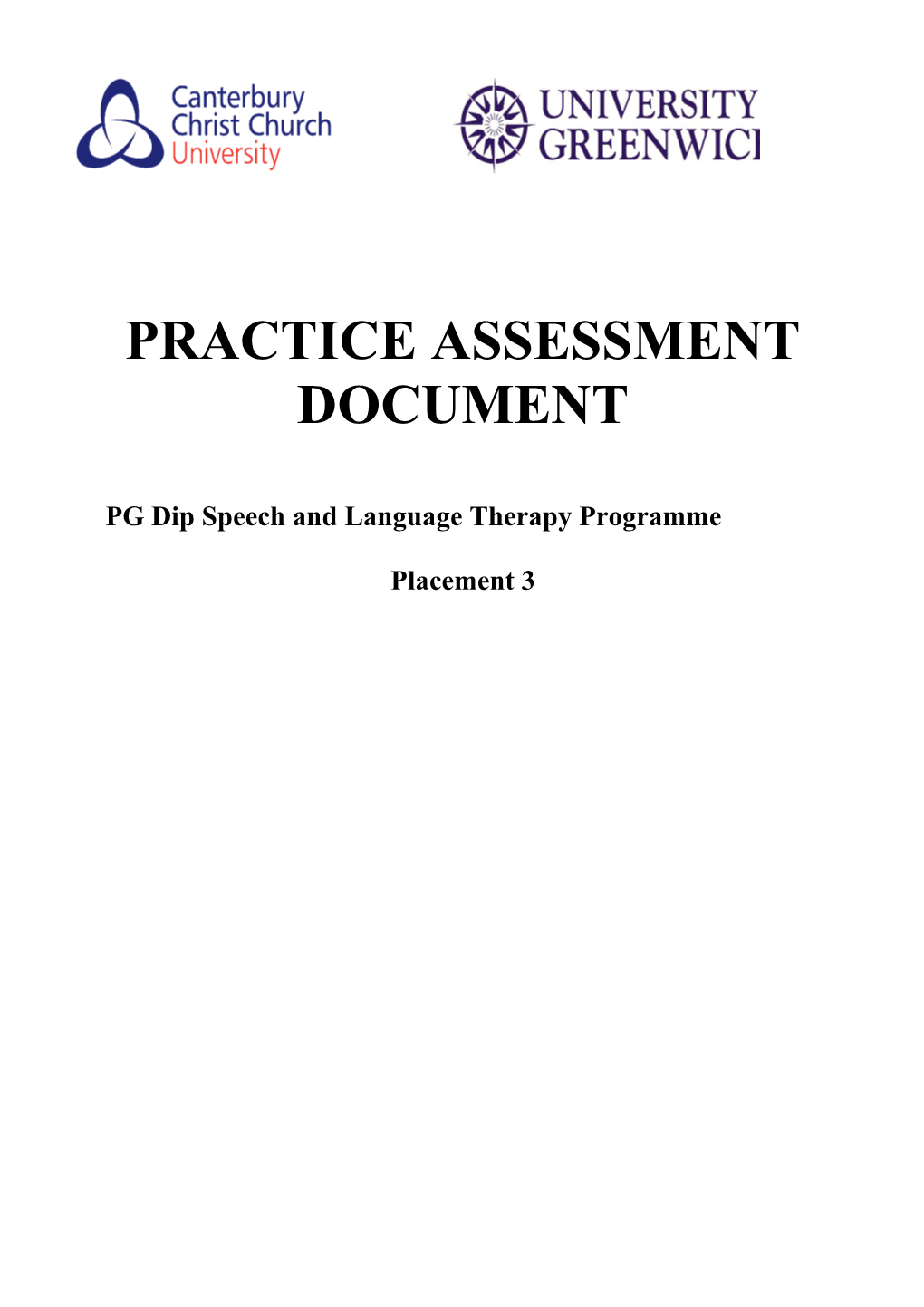 PG Dip Speech and Language Therapy Programme